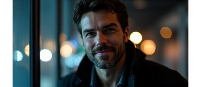 Portrait de Marc Bernard, un auteur souriant et accueillant